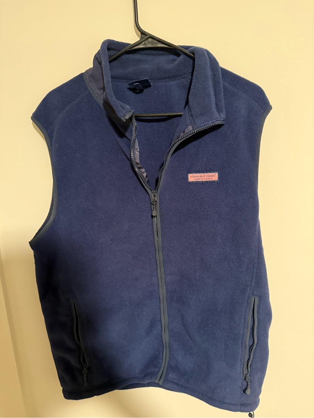 Vineyard Vines Navy Blue Men’s Fleece Vest
